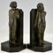 Art Deco Bronze Bookends by Raoul Benard, 1930, Set of 2, Image 5