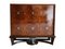 Mid-Century Art Deco Cabinet Dry Bar in the style of Borsani and Fontana Arte, 1940s, Image 1