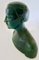 Life Size Clear Green Bust, 1960s, Resin 10