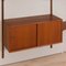 Vintage Danish Modern Modular Teak Bookcase with Wall Shelves and Cabinets by K. Kristiansen for FM Mobler, 1960s, Set of 12 17