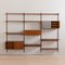 Vintage Danish Modern Modular Teak Bookcase with Wall Shelves and Cabinets by K. Kristiansen for FM Mobler, 1960s, Set of 12, Image 4