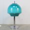Lámpara de escritorio italiana en azul turquesa opalino, años 70, Imagen 1