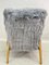 Vintage Art Deco Occasional Grey Sheepskin Armchair 9