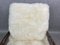 Vintage Art Deco Occasional White Sheepskin Chair, Image 3