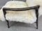Vintage Art Deco Occasional White Sheepskin Chair, Image 10