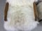 Vintage Art Deco Occasional White Sheepskin Armchairs, Set of 2 10