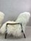 Vintage Art Deco Occasional White Sheepskin Armchairs, Set of 2, Image 21