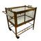 Art Deco Brass and Glass Bar and Cake Cart by Rockhausen, 1930s, Image 1