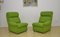 Two-Seater Modular Sofa in Green Wool, 1970s, Set of 2, Image 2