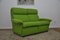 Two-Seater Modular Sofa in Green Wool, 1970s, Set of 2 1