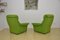 Two-Seater Modular Sofa in Green Wool, 1970s, Set of 2 5