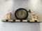 Reloj Art Déco de mármol y latón, años 30, Imagen 22