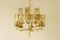 Chandelier Model T434/15 in Brass and Glass by Hans-Agne Jakobsson, Sweden, 1960s, Image 1