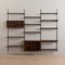 Danish Three Bay Rosewood Wall Unit by Kai Kristiansen for FM Mobler, 1960s, Image 7