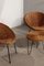 Französische Stühle mit Tisch aus Rattan & Schmiedeeisen, 1950er, 3er Set 6