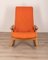 Rocking Chair Vintage Orange, Danemark, 1960s 3