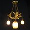Antique French Ceiling Lamp with Three Angels, 1890s 8