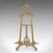 Art Nouveau English Picture Stand in Brass, 1920s 2