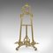 Art Nouveau English Picture Stand in Brass, 1920s, Image 2