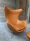 Egg Chair and Ottoman by Arne Jacobsen for Fritz Hansen, 1960s, Set of 2 9