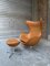 Egg Chair and Ottoman by Arne Jacobsen for Fritz Hansen, 1960s, Set of 2 4