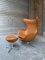 Set of Egg Chair and Ottoman by Arne Jacobsen for Fritz Hansen, 1960s 4