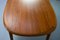 Danish Teak Oval Dining Table with Extension, 1960s, Image 7