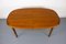 Danish Teak Oval Dining Table with Extension, 1960s, Image 19