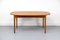 Danish Teak Oval Dining Table with Extension, 1960s, Image 1