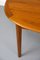 Danish Teak Oval Dining Table with Extension, 1960s 9