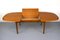 Danish Teak Oval Dining Table with Extension, 1960s, Image 18