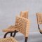 Mid-Century French French Dining Chairs attributed to Adrien Audoux & Frida Minet, 1960s 4