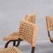 Mid-Century French French Dining Chairs attributed to Adrien Audoux & Frida Minet, 1960s, Image 4