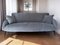 Mid-Century Italian Sofa 3-Seat in Grey-Blue Velvet, 1955 11
