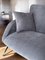 Mid-Century Italian Sofa 3-Seat in Grey-Blue Velvet, 1955 16