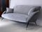 Mid-Century Italian Sofa 3-Seat in Grey-Blue Velvet, 1955, Image 20