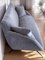 Mid-Century Italian Sofa 3-Seat in Grey-Blue Velvet, 1955 6