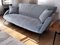 Mid-Century Italian Sofa 3-Seat in Grey-Blue Velvet, 1955 12
