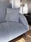 Mid-Century Italian Sofa 3-Seat in Grey-Blue Velvet, 1955 3