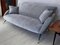 Mid-Century Italian Sofa 3-Seat in Grey-Blue Velvet, 1955, Immagine 13