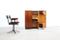Kompakter Mid-Century Schreibtisch aus Postfiliale mit Drehstuhl 1