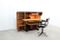Kompakter Mid-Century Schreibtisch aus Postfiliale mit Drehstuhl 2