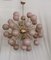 Mid-Century Sputnik Spherical Pink Glass & Brass Chandelier, 2000s, Image 9