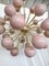 Mid-Century Sputnik Spherical Pink Glass & Brass Chandelier, 2000s 5
