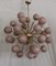 Mid-Century Sputnik Spherical Pink Glass & Brass Chandelier, 2000s, Image 6