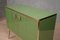 Credenza Mid-Century in vetro verde e ottone, Italia, inizio XXI secolo, Immagine 3