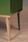 Credenza Mid-Century in vetro verde e ottone, Italia, inizio XXI secolo, Immagine 5