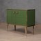 Enfilade Mid-Century en Verre Vert et Laiton, Italie, 2000s 4