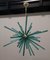 Mid-Century Italian Murano Art Glass in Emerald Green Color Chandelier, 2000 4