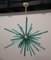 Mid-Century Italian Murano Art Glass in Emerald Green Color Chandelier, 2000, Image 1